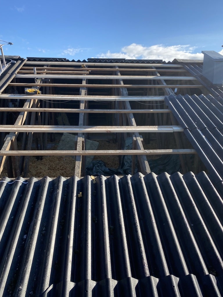 Reparation af  tag Hellerup