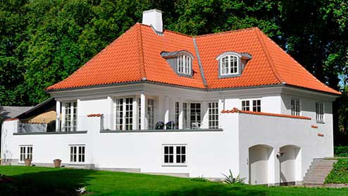 Randers tegl tagsten - nyt tag Hellerup