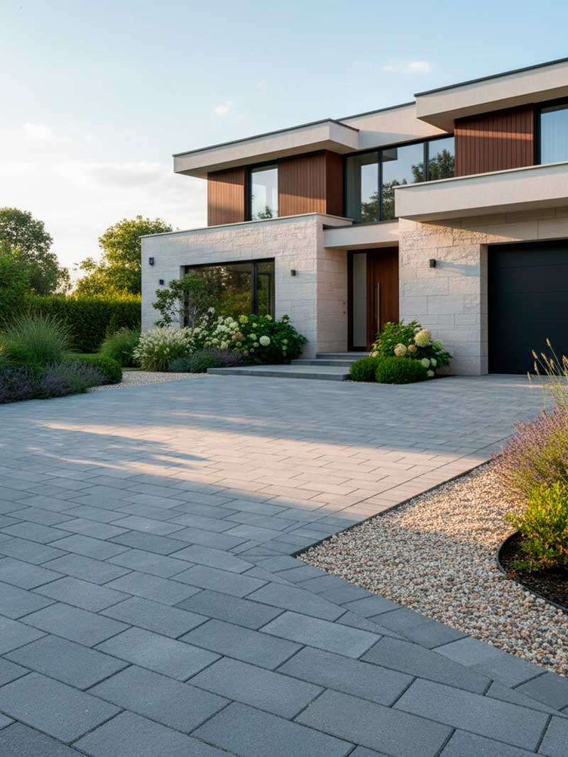 Brolæggerarbejde i Hellerup